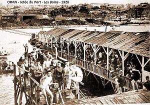 2097- Oran - Jetee du Port - Bains - 1928